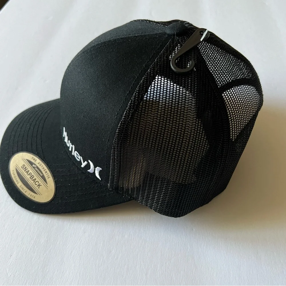 HURLEY MENS SNAPBACK CAP OS BLACK NEW